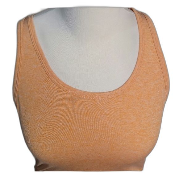 Maternity Sm Orange Athletic Tank Top Racerback Scoop Neck - Picture 2 of 5